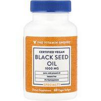 The Vitamin Shoppe, Juodųjų kmynų aliejus, 1000 mg, 60 veganiškų minkštųjų kapsulių