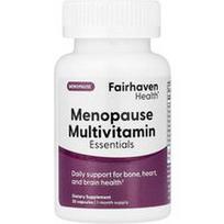 Fairhaven Health, Menopauzės multivitaminų pagrindai, 30 kapsulių
