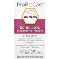 ProBioCare, Moterims skirti probiotikai su prebiotikais, 50 milijardų, 60 augalinių kapsulių