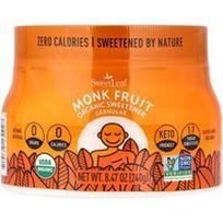 SweetLeaf Stevia, Vienuolio vaisių ekologiškas saldiklis, granuliuotas, 8.47 uncijos (240 g)