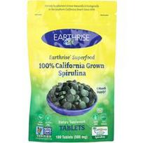 Earthrise, 100 % Kalifornijoje užauginta spirulina, 500 mg, 180 tablečių