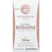 Sunwarrior, „Shape“, dihidroberberinas ir ceilono cinamonas, 60 veganiškų kapsulių