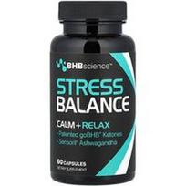 Real Ketones, BHB Science™, streso balansas, 60 kapsulių