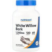 Nutricost, Baltojo gluosnio žievė, 120 kapsulių (600 mg vienoje kapsulėje)