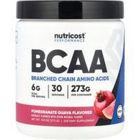 Nutricost, „Performance“, BCAA, granatų ir gvajavos, 273 g