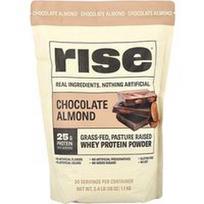 Rise Bar, Išrūgų baltymų milteliai, šokolado ir migdolų skonio, 1,1 kg