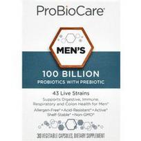 ProBioCare, Vyrams skirti probiotikai su prebiotikais, 30 augalinių kapsulių