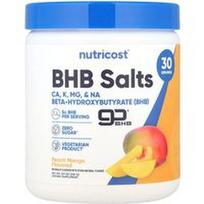 Nutricost, BHB druskos, goBHB®, persikų ir mangų, 8,9 uncijos (249 g)