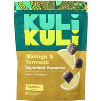 Kuli Kuli, Supermaisto guminukai, moringa ir ciberžolė, citrina, 60 augalinių guminukų