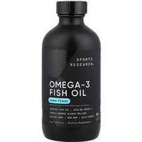 Sports Research, Omega-3 žuvų taukai, citrinų skonio, 237 ml