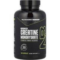 NutraBio, „Performance“, mikronizuotas kreatino monohidratas, 150 kapsulių (833 mg vienoje kapsulėje)