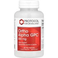 Protocol for Life Balance, Ortho Alpha GPC, 300 mg, 60 vegetariškų kapsulių