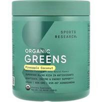 Sports Research, Ekologiški žalumynai, ananasai ir kokosas, 330 g