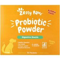 Zesty Paws, Probiotikų milteliai, šunims, visoms amžiaus grupėms, moliūgų, 30 pakelių, 60 g