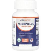 Vitamatic, Acidophilus, 10 milijardų KFV, 120 tablečių