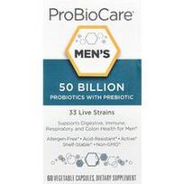 ProBioCare, Vyrams skirti probiotikai su prebiotikais, 50 milijardų, 60 augalinių kapsulių