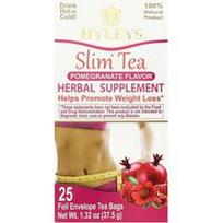 Hyleys Tea, „Slim“ arbata, granatų skonio, 25 folijos vokelių arbatos pakeliai, 37,5 g