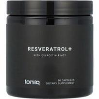 Toniiq, Resveratrolis+, su kvercetinu ir MCT, 90 kapsulių