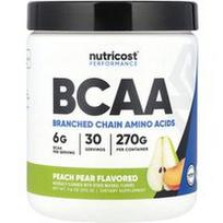 Nutricost, „Performance“, BCAA, persikų ir kriaušių skonio, 270 g