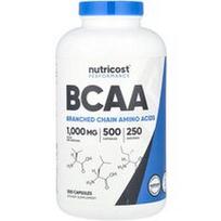 Nutricost, „Performance“, BCAA, 500 kapsulių (500 mg vienoje kapsulėje)