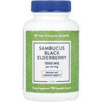 The Vitamin Shoppe, Juodųjų šeivamedžių uogų (Sambucus) uogos, 100 daržovių kapsulių (500 mg vienoje kapsulėje)