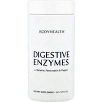 BodyHealth, Virškinimo fermentai su betainu, pankreatinu ir pepsinu, 180 kapsulių