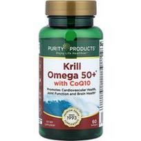 Purity Products, Krill Omega 50+® su kofermentu Q10, 60 minkštųjų kapsulių