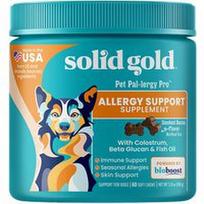 Solid Gold, „Pet Pal-Lergy Pro™“, alergijos palaikymo papildas šunims, rūkyta šoninė, 60 minkštų kramtomųjų gabalėlių, 108 g