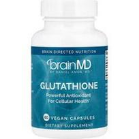 BrainMD, Glutationas, 60 veganiškų kapsulių (250 mg vienoje kapsulėje)