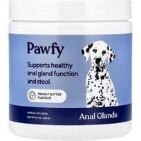 Pawfy, Analinės liaukos, 6 mėnesių+, žemės riešutų sviestas, 30 kramtomųjų tablečių, 128 g