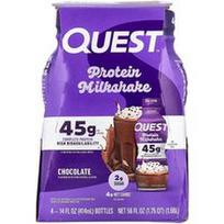 Quest Nutrition, Baltyminis pieno kokteilis, šokoladinis, 4 buteliukai po 414 ml (14 skysčio uncijų)
