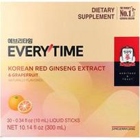JungKwanJang, Korėjietiško raudonojo ženšenio ekstraktas, „Everytime“, greipfrutas, 30 skystų lazdelių po 10 ml (0,34 fl oz)