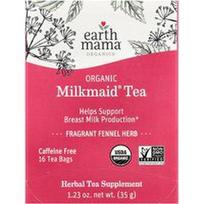 Earth Mama, Organinės arbatos „Milkmaid®“ arbata su kvapiosiomis pankolių žolėmis, be kofeino, 16 arbatos pakelių, 35 g