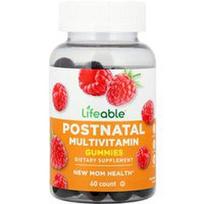 Lifeable, Pogimdyminiai multivitaminų guminukai, aviečių skonio, 60 guminukų