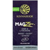 Sunwarrior, MagZen, GABA ir L-teaninas, 90 veganiškų kapsulių