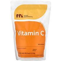 Micro Ingredients, Vitamino C milteliai, be skonio, 35,3 uncijos (1 kg)