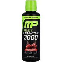 MusclePharm, „Select L-Carnitine 3000“, vyšnių skonio, 480 ml (16 skysčio uncijų)