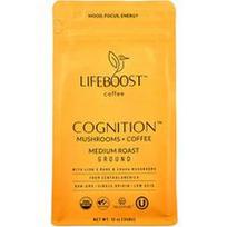 Lifeboost, Cognition™, grybai ir kava, malti, vidutinio skrudinimo, 340 g