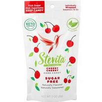 Stevita Naturals, Natūralūs, becukriai kietieji saldainiai, vyšnių ir vyšnių skonio, 85 g