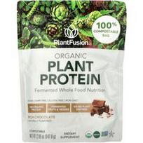 PlantFusion, Organinių augalinių baltymų milteliai, sodraus šokolado skonio, 647,8 g