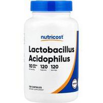 Nutricost, Lactobacillus Acidophilus, 50 mg (10 milijardų KFV), 120 kapsulių