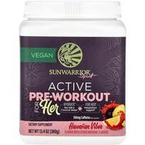 Sunwarrior, Sportas, aktyvus prieštreniruotinis gėrimas moterims, Havajietiškos vibracijos, 380 g