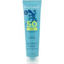 Blue Lizard Australian Sunscreen, Vaikiškas mineralinis apsauginis kremas nuo saulės, SPF 50, 148 ml