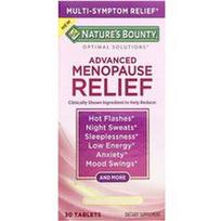 Nature's Bounty, Optimal Solutions®, pažangus menopauzės palengvinimas, 30 tablečių