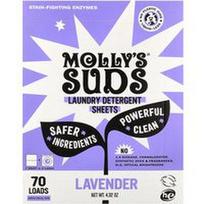 Molly's Suds, Skalbimo miltelių lakštai, levandų spalvos, 35 lakštai