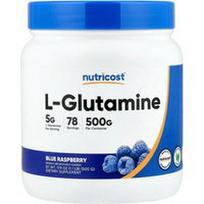 Nutricost, L-glutaminas, mėlynųjų aviečių, 500 g