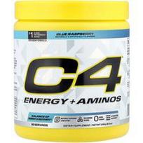 C4 / Cellucor, C4® Energy + Aminos, mėlynųjų aviečių skonio, 249 g