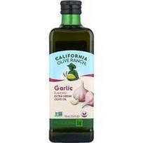 California Olive Ranch, Ypač tyras alyvuogių aliejus, česnakinis, 750 ml (25,4 fl oz)