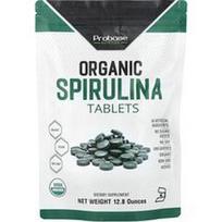 Probase Nutrition, Organinės spirulinos tabletės, 12,8 uncijos