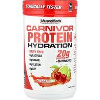 MuscleMeds, „Carnivor“ baltymų hidratacija, vyšnių ir laimo skonio, 500 g